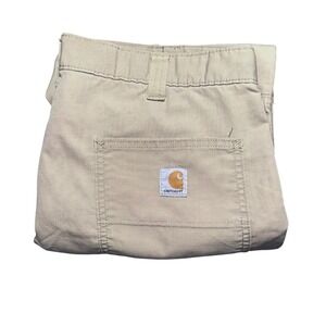 Carhartt Relaxed‎ Fit Force Cargo Pants Khaki Mens Size 34x32 Work Utility